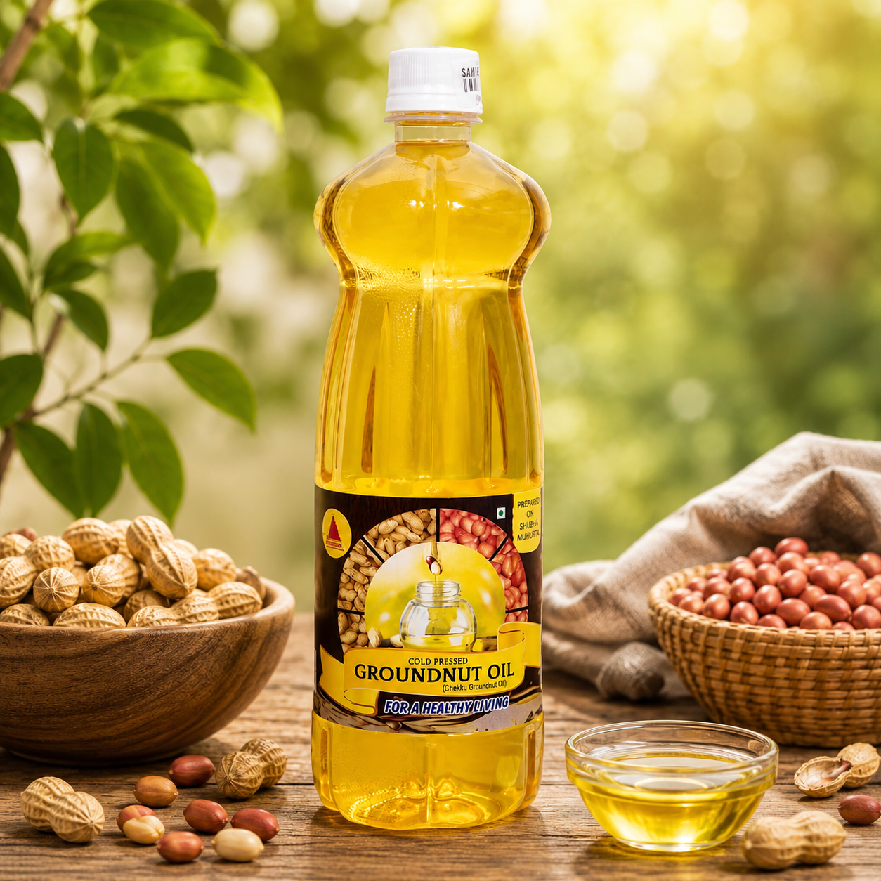 Cold pressed Groundnut Oil
