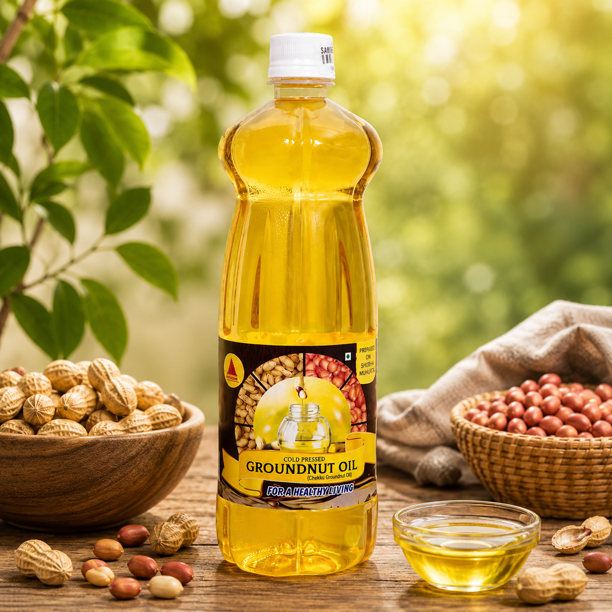 Cold pressed Groundnut Oil